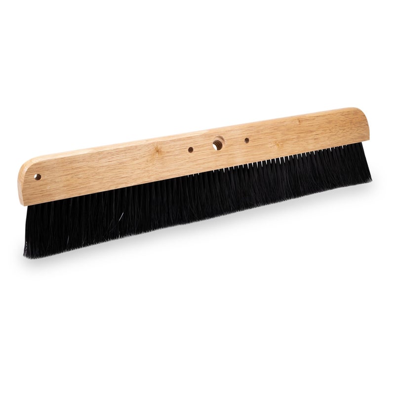 MARSHALLTOWN Wood Backed Concrete Broom, Polypropylene Bristles, 24 Inch, Non-Slip Finish, Made in USA, 830 - Image 1